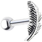 Sterling Silver 925 Feather Left Cartilage Earring