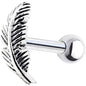Sterling Silver 925 Feather Right Cartilage Earring