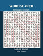 Word Search Puzzles Books Large Print: Find Words 50 Puzzles All Answer Fun Game - Paperback