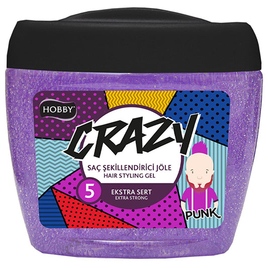 Hobby Crazy Extra Strong Hold Hair Gel - Eco-Friendly, Residue-Free Styling for Long-Lasting Results