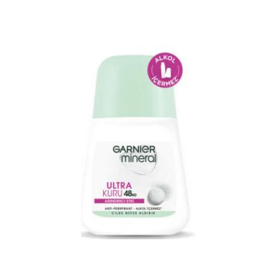 Garnier Mineral Ultra Kuru Roll-On Deodorant - Long Lasting, Alcohol Free, Natural Deodorant for Sensitive Skin