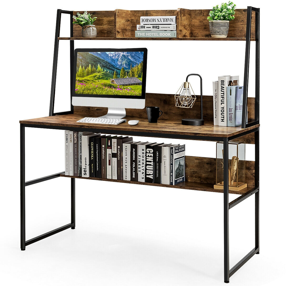 47-Inch Computer Desk Writing Study Table Workstation