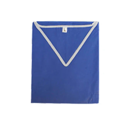 Dynarex Disposable Scrub Shirt, V-Neck - X-Large, Light Blue (30 Count)