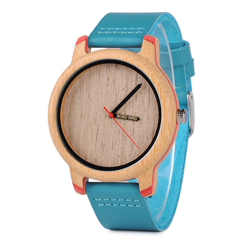 Wooden Watch Simple And Casual Quartz Movement