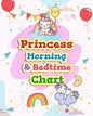 Princess Morning & Bedtime Chart: Girl Routine Checklist Kids Can Keep Track of Their Daily Routine - Paperback