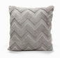 Plush Solid Color Sofa Pillowcase Living Room Cushion