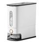 25LBS Vertical Rice Dispenser With Dustproof Lid Large Capacity Grain Storage Container With Measuring Cup Built-In