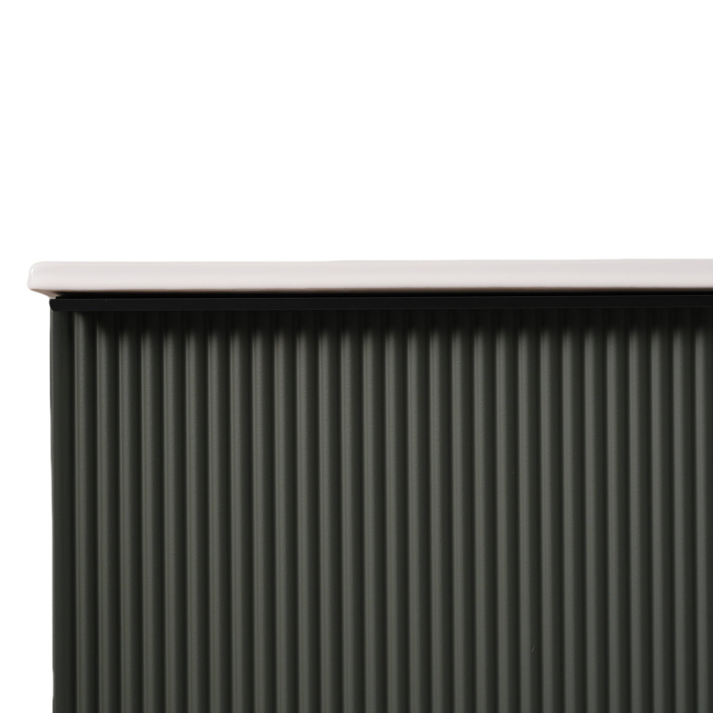 Green Fluted Bathroom Vanity with Ceramic Sink, 30' Full-Extension Drawers, S...