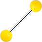 Yellow Neon Barbell Tongue Ring