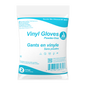 Dynarex Vinyl Exam Gloves In A Bag, 3 Mil Thick, Large, Powder-Free, Clear