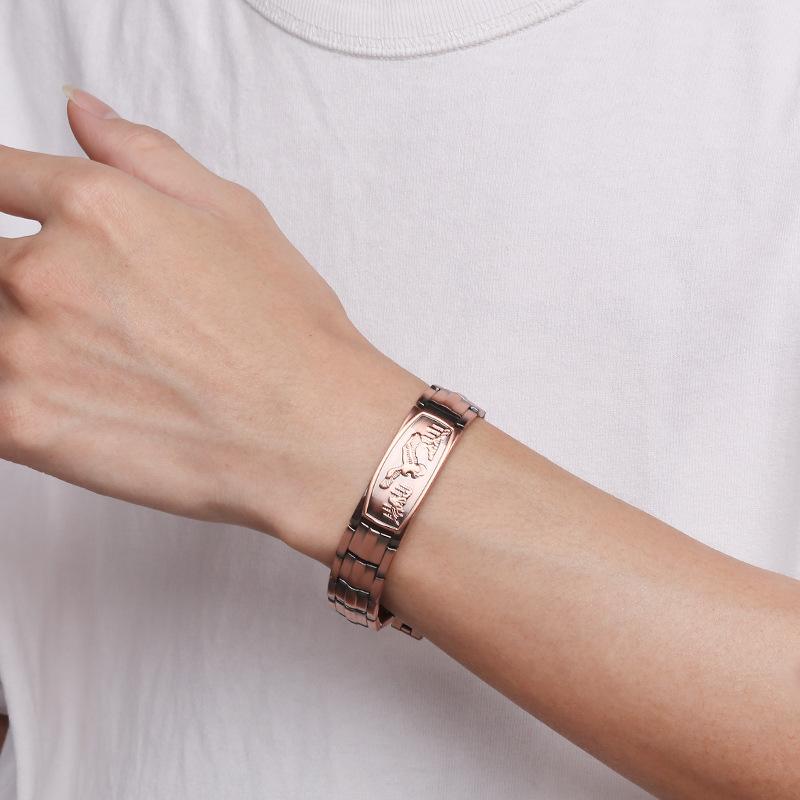 Curved-leaf Turtle-shell Negative-ion Energy Bracelet