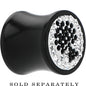 1/2G Crystal Black Spade Saddle Plug