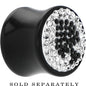 5/8G Crystal Black Spade Saddle Plug