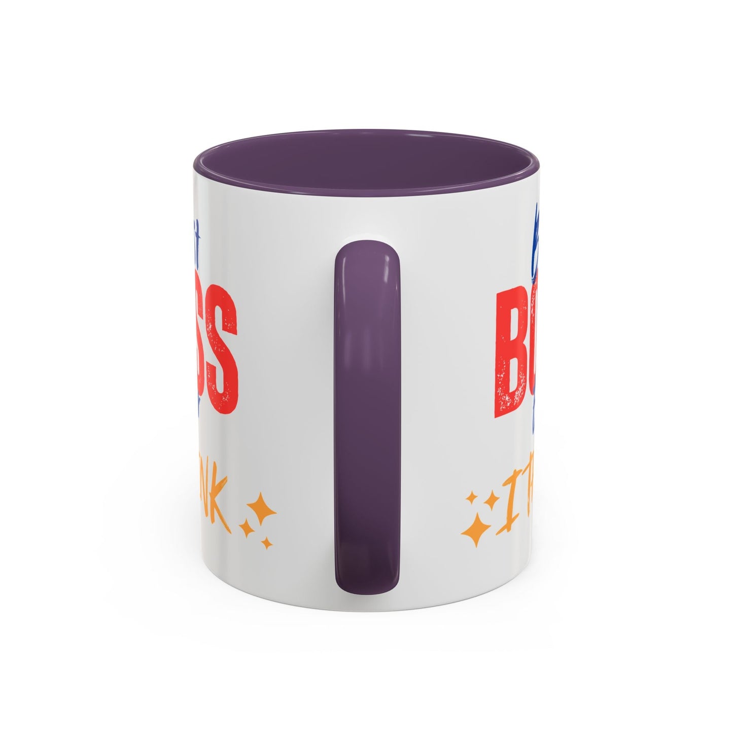 Best Boss Ever Accent Coffee Mug - Perfect Gift for Boss's Day, Office Decor, Motivational Drinkware, Fun Coffee Cup