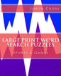 Large Print Word Search Puzzles Sports & Games - Paperback