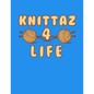 Knittaz 4 Life: 120 Pages of Knitting Graph Paper 4:5 Ratio - Paperback