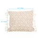 Hand-woven tassel pillow