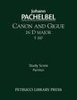 Canon and Gigue in D major, T 337: Study score - Paperback