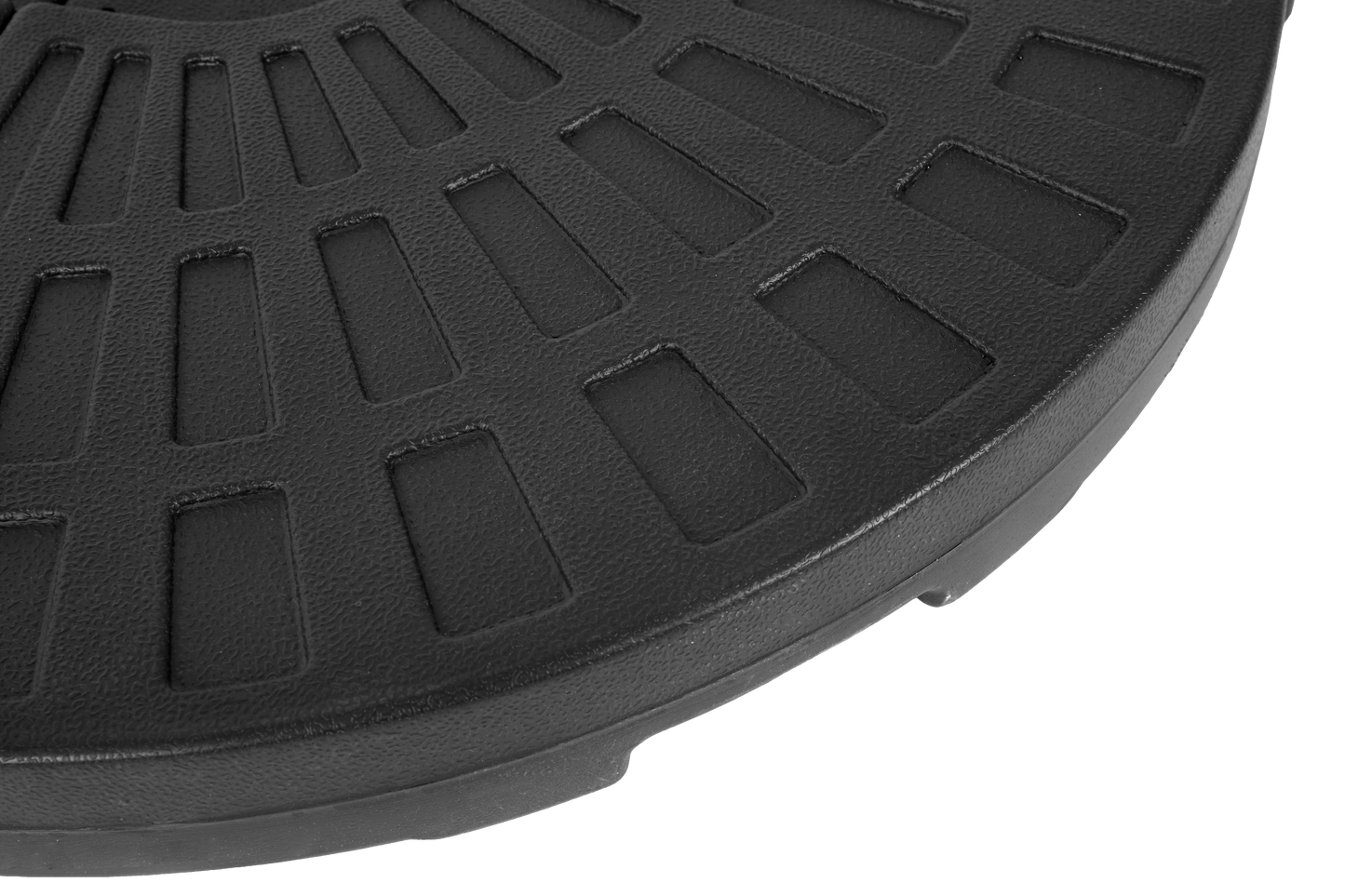 Patio Umbrella Base Fillable 4 Plate PE Black 42 LB Each Water Sand