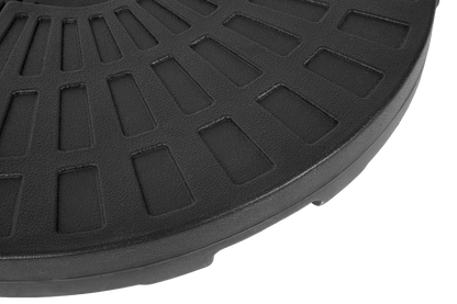 Patio Umbrella Base Fillable 4 Plate PE Black 42 LB Each Water Sand
