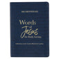 366 Devotions Words of Jesus for Daily Living Reflections on the Greatest Words Ever Spoken, Blue Faux Leather - Leather