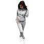 Autumn and winter hooded suit sweater