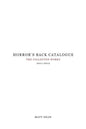 Horror's Back Catalogue: 2011-2012 - Paperback