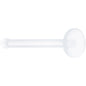 20G Clear Flat Bioplast Nose Retainer