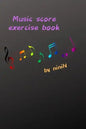 Music score exercise book - Paperback