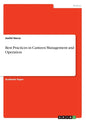 Best Practices in Canteen Management and Operation - Paperback