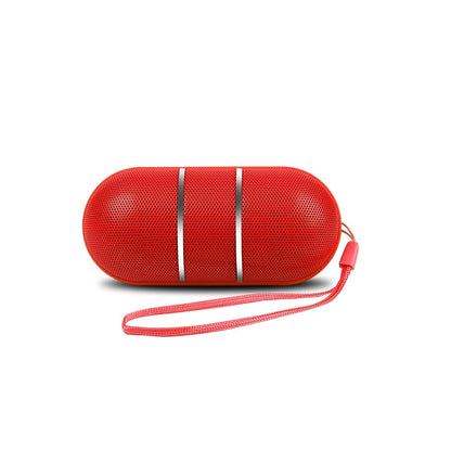 Ultra-Portable Rainbow LED Wireless Speaker - Red