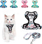 Cat Harness and Leash Set Escape Proof Reflective Adjustable Vest