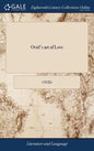 Ovid's art of Love: Together With his Remedy of Love: Translated by Eminent Persons - Hardcover