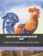 Large Print Farm Scenes Dot-to-Dot Book: Creative Farm Animals and Farm Life Scenes - Paperback