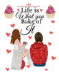Life Is What You Bake Of It: Handwritten Recipe Book - Cake Mix Magic Cookbook - Blank Family Cookbook - Paperback