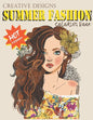 Creative Designs Summer Fashion Coloring Book: Hot fashion, Lady fashions, 40 sheets, Size 8.5"x11" - Paperback