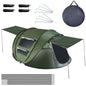 3-4 Person Pop Up Tent Automatic Setup Camping Tent Waterproof Instant Setup Tent with 2 Mosquito Net Windows Carrying Bag for Hiking Climbing Adventu