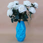 Creative spray color prismatic block glass vase living room dining table