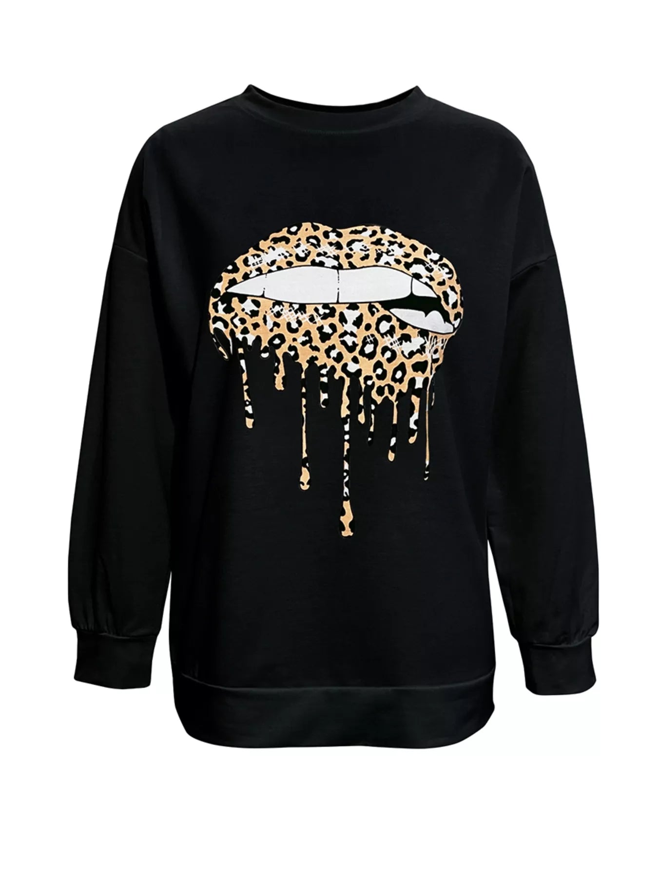 Graphic Round Neck Dropped Shoulder T-Shirt
