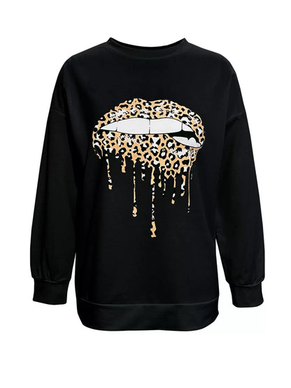 Graphic Round Neck Dropped Shoulder T-Shirt