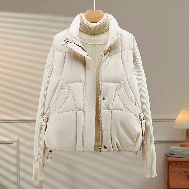 Women's Autumn Loose Outerwear Stand Collar Cotton Vest