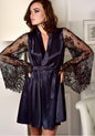 Plus size sexy feminine bathrobe nightdress