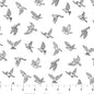 White/Black 28533-10 Nature's Sketchbook Cotton 44"/45" Fabric Per Yard
