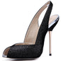 Sands Wedding Dinner Iron Heel Shallow Stiletto Fish Mouth Shoes