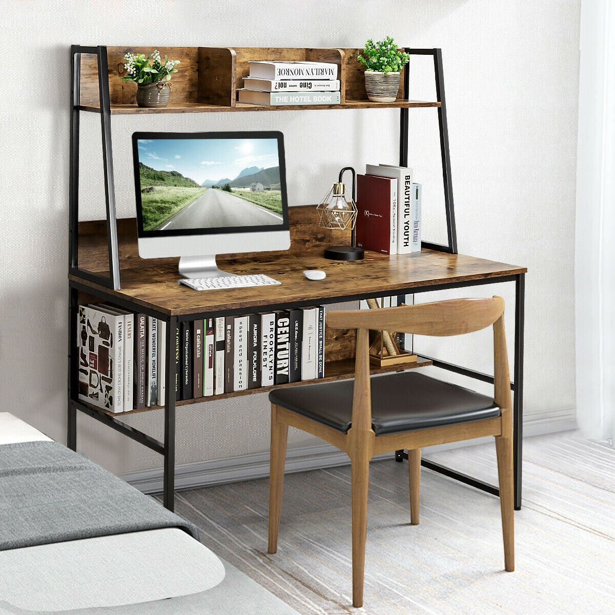 47-Inch Computer Desk Writing Study Table Workstation