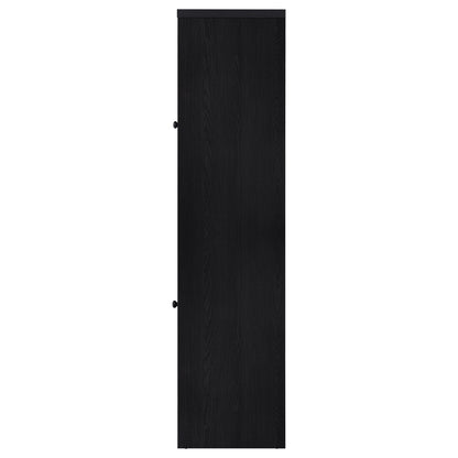 Denison 67-inch 2-door Media Tower Storage Cabinet Black
