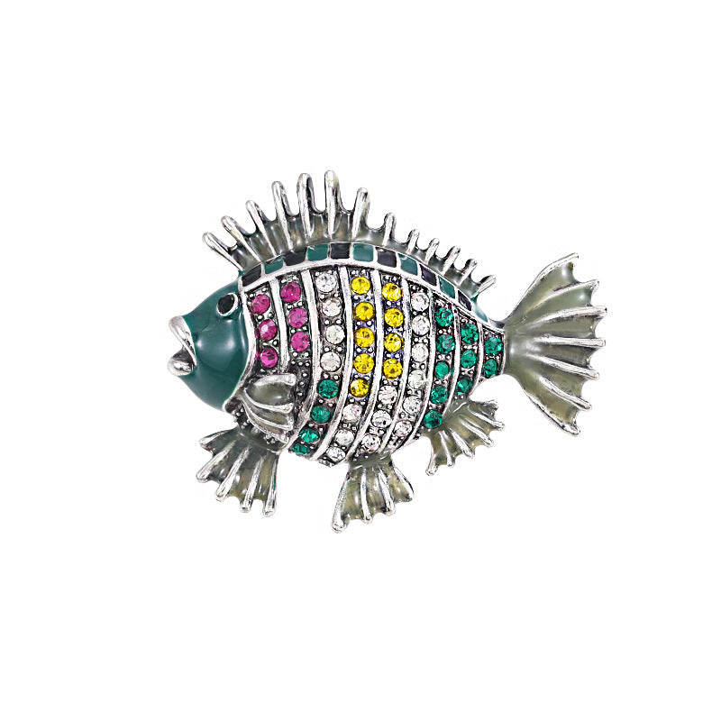 Enamel-dripped Lobster Brooch Accessory For Women
