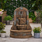 Alora 29-Inch Tall Outdoor Weather-Resistant Faux Stone Floor Fountain (SAK63421)