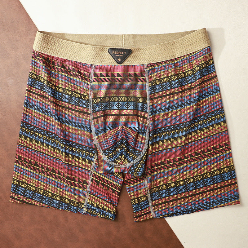 Retro Ethnic Style Men's Athletic Boxer Briefs