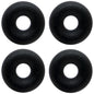 10G Black Rubber O-Ring 4-Pack